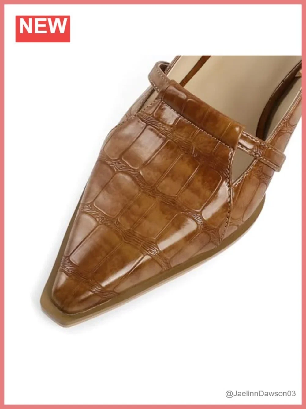 Women Slingback Stiletto Heels Pointed Toe Pump 3.5 Inch